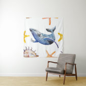 Graph Whale Wandteppich (Beispiel)
