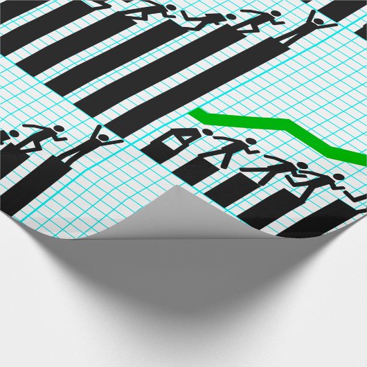 Graph Wrapping Paper für den Trend nach oben Geschenkpapier