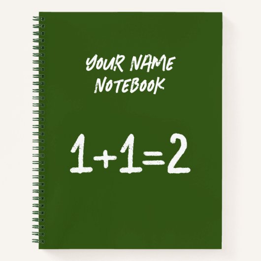 Graphenkarton mit grüner Tafel mit quadratischem G Notizblock (Vorderseite)