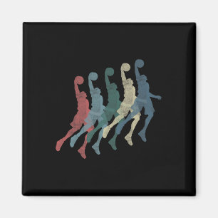 Graphic 365 Basketball Sport Vintage Retro Geschen Magnet