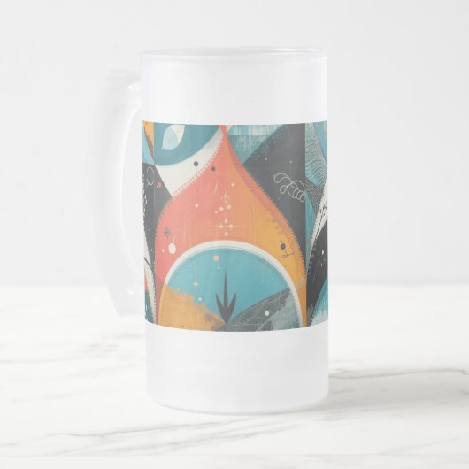 Graphic Abstraction Mattiert Glass Tasse (Vorderseite Links)