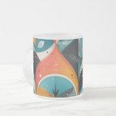 Graphic Abstraction Mattiert Glass Tasse (Vorderseite Links)