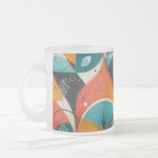 Graphic Abstraction Mattiert Glass Tasse (Links)