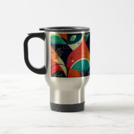 Graphic Abstraction Travel-Commuter-Tasse Reisebecher