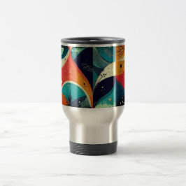 Graphic Abstraction Travel-Commuter-Tasse Reisebecher