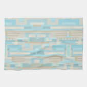 Graphic abstrakte Küstenmeere Geschirrtuch (Horizontal)