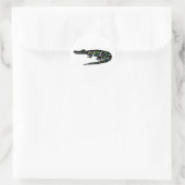 Graphic American CROCODILE Conservation - Reptile Runder Aufkleber (Tasche)