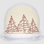 Graphic Art Deco Christmas Tree Photo Christmas  Schneekugeln (Rückseite)