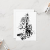 Graphic Art Gray Wolf Wildlife Animal Nature Karte (Vorderseite/Rückseite Beispiel)