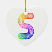 Graphic Art Letter S Keramikornament (Hinten)