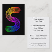 Graphic Art Letter S Visitenkarte (Vorne/Hinten)