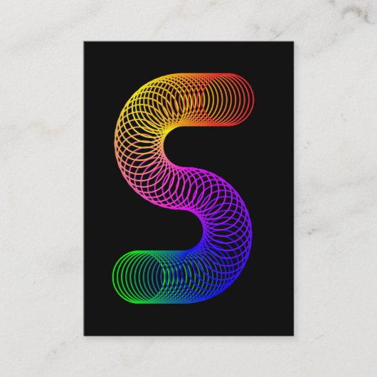 Graphic Art Letter S Visitenkarte (Vorderseite)