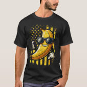 Graphic Bananas Proud Name Retro American Flag T-Shirt (Vorderseite)