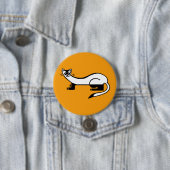 Graphic - Black-footed FERRET- Nature-orange Button (Beispiel)