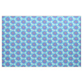 Graphic blue lila Single Mohnkunstmuster Stoff (Yard (91,4 cm))