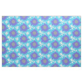 Graphic blue lila Single Mohnkunstmuster Stoff (Fat Quarter (45,7 x 55,9 cm))