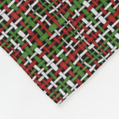Graphic Burlap Woven Strings Christmas Fleecedecke (Ecke)