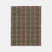 Graphic Burlap Woven Strings Christmas Fleecedecke (Vorderseite)