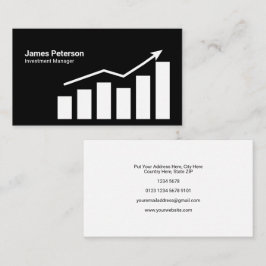 Graphic Chart | Erhöhung | Schwarz Visitenkarte