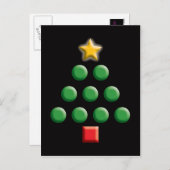 Graphic Christmas Tree Feiertagspostkarte (Vorne/Hinten)