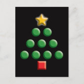 Graphic Christmas Tree Feiertagspostkarte (Vorderseite)