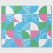 Graphic circles seamless pattern. Vintage illustra Geschenkpapier (Flach)
