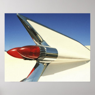 Graphic: Close-up of fin and taillight on Poster