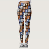 Graphic Coffee Icons Leggings (Vorderseite)