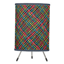 Graphic Colorful Woven Burlap