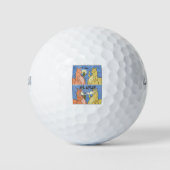 Graphic Comic Austrian Kangaroo Golfball (Vorderseite)