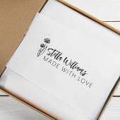 Graphic Daisy Script aus Liebe Gummistempel