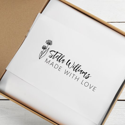 Graphic Daisy Script aus Liebe Gummistempel