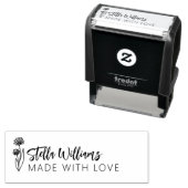 Graphic Daisy Script aus Liebe Permastempel (Beispiel)