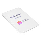 Graphic designer name scan QR code details profess Magnet (Rechte Seite)