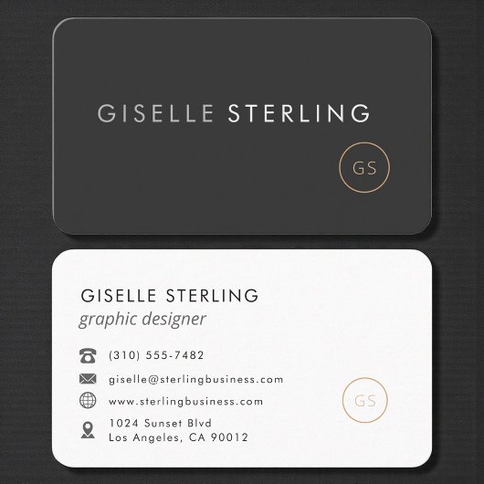 Graphic Designer Professional Visitenkarte