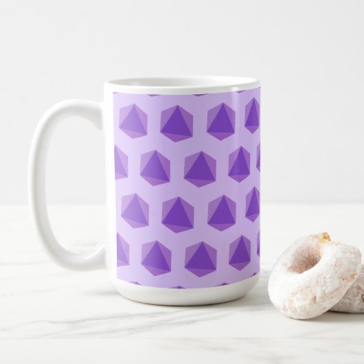 Graphic Dice Lavender Kaffeetasse (Mit Donut)