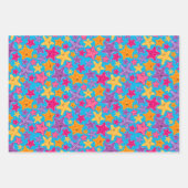 Graphic Dolphin Starfish Bold Under the Sea Geschenkpapier Set (Vorderseite)