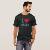 Graphic Editor Liebe Pixels Editors Graphic Design T-Shirt (Vorne ganz)