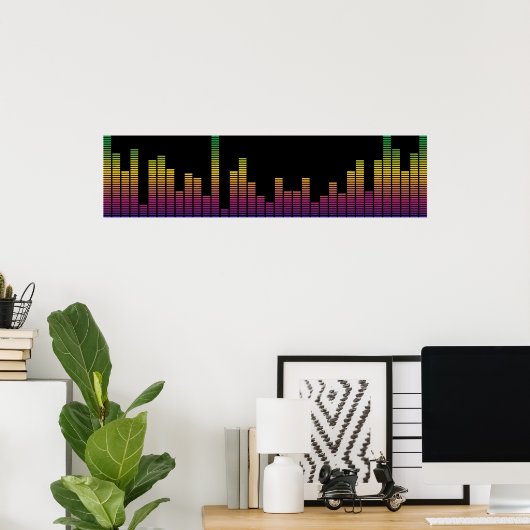 Graphic Equalizer Poster (Heimbüro)