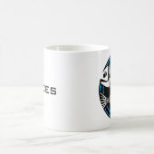 Graphic Fisces Fish Skeletts Verwandlungstasse (Mittel)