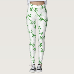 Graphic Floral nahtlos transparentes Muster Leggings