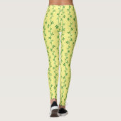 Graphic Floral Seamless Muster Leggings (Rückseite)
