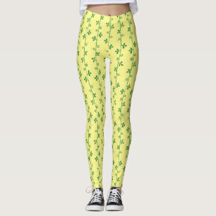 Graphic Floral Seamless Muster Leggings
