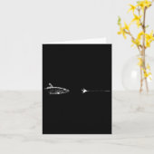 Graphic Fly Fishing Hook Line - Fish Bonefish Karte (Gelbe Blume)