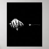 Graphic Fly Fishing Hook Line - Fish Sheepshead Poster (Vorne)