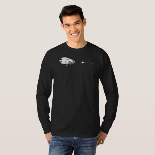 Graphic Fly Fishing Hook Line  Fish Smallmouth Bas T-Shirt (Vorne ganz)