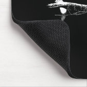 Graphic Fly Fishing Hook Line - Fish Snook  Mousepad (Ecke)
