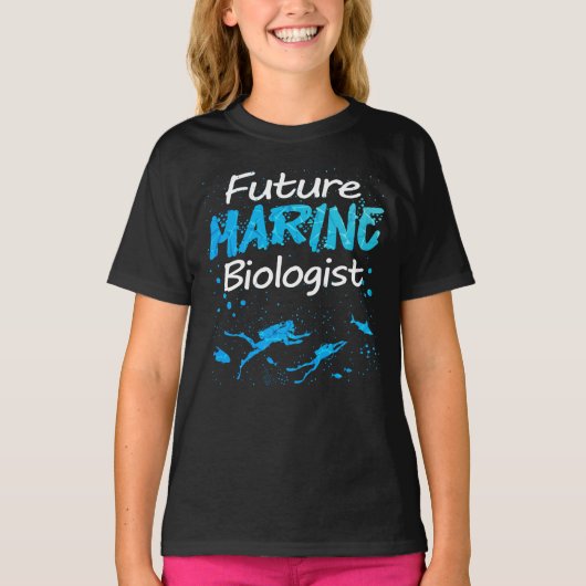 Graphic Future Marine Biologist T-Shirt (Vorderseite)