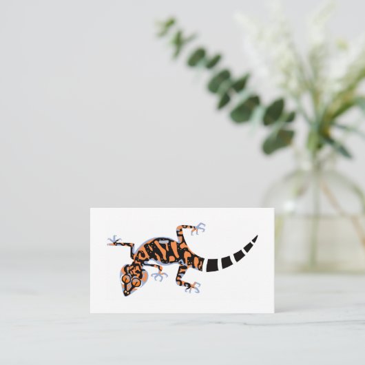 Graphic GECKO - Reptil - Eidechse - Tier Visitenkarte (Stehend Vorderseite)