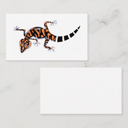 Graphic GECKO - Reptil - Eidechse - Tier Visitenkarte (Vorne/Hinten)